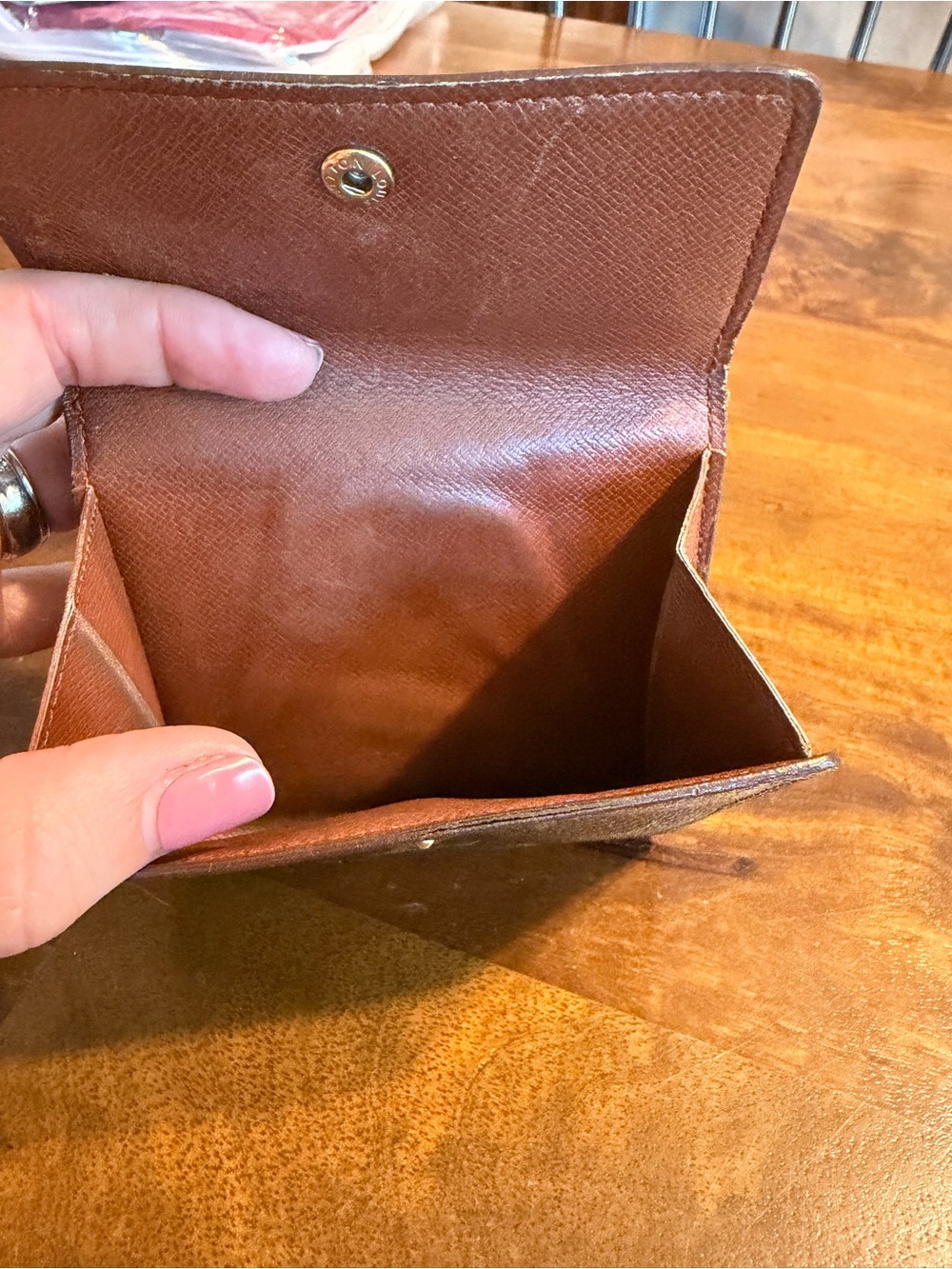 Louis Vuitton Monogram Compact Wallet in Brown & Gold - EUC - Picture 4 of 7